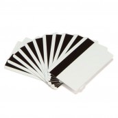 Cartão eco Zebra PVC branco com banda magnética