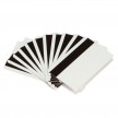 Cartão premium Zebra PVC branco com banda magnética