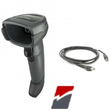 Zebra DS4608-HD - Kit leitor de código de barras 2D USB EAS com cabo