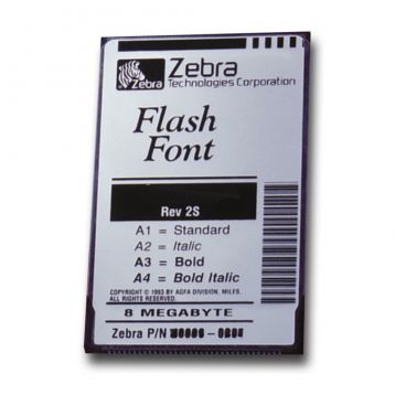 ZEBRA fonte em cartão PCMCIA
