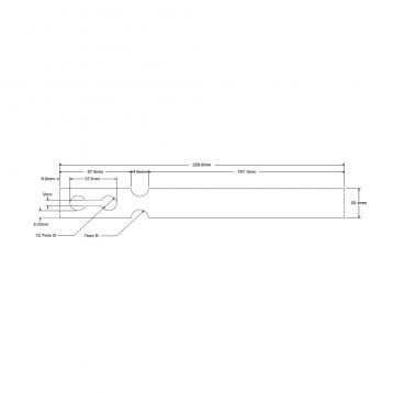 Zebra Extra Tuff 8000T - 25mmx229mm - Etiqueta para plantas em poliolefina 180 Tag