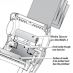 Espaçador (spacer) de mídia﻿ para impressora portátil﻿ Zebra P4T/QLn Series﻿