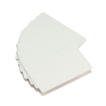 Cartão eco Zebra PVC branco - 0,38mm gravável atrás