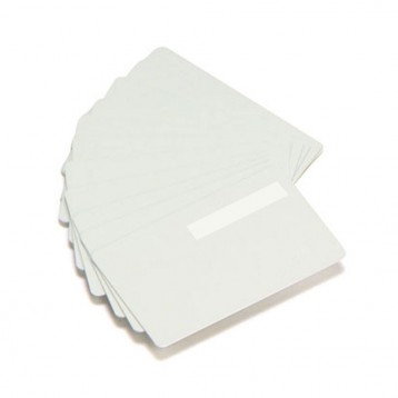 Cartão Zebra PVC branco com inserção de assinatura