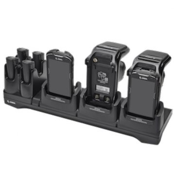 Base de 3 compartimentos para RFD40, base de carga e comunicação para TC52/TC57