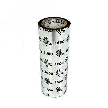 Amostra Zebra Cera 1600 - 110mmx50m - Fita preta
